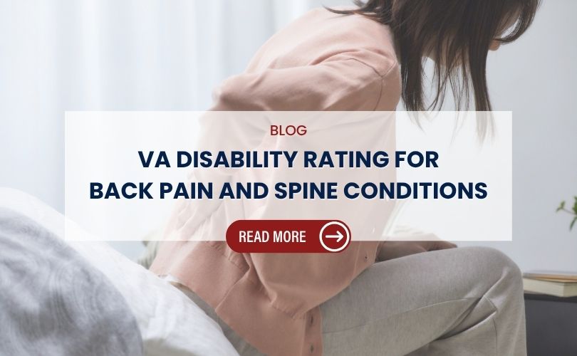 va rating for back pain and spine conditions