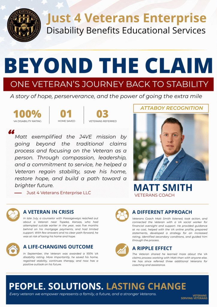 veteran coach matt smith recognition flyer
