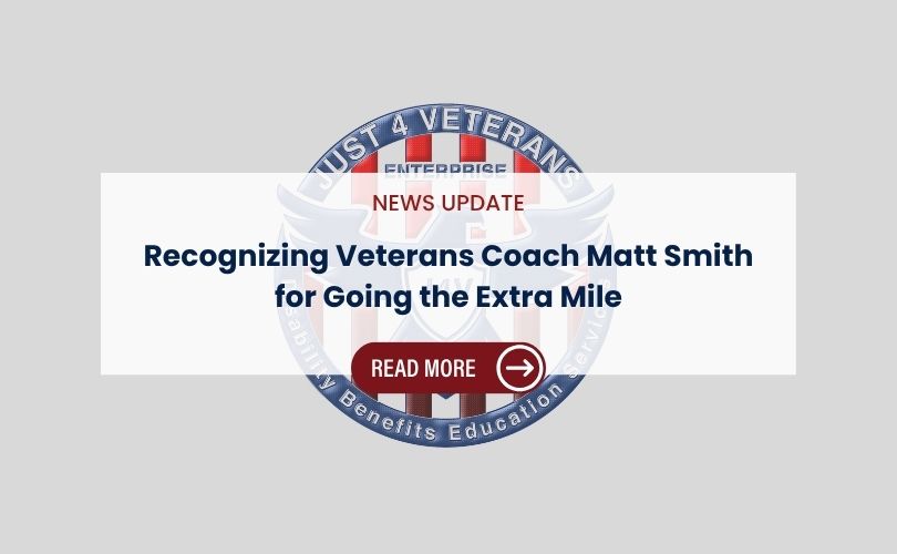 Company update: Recognizing Veterans Coach Matt Smith for Going the Extra Mile